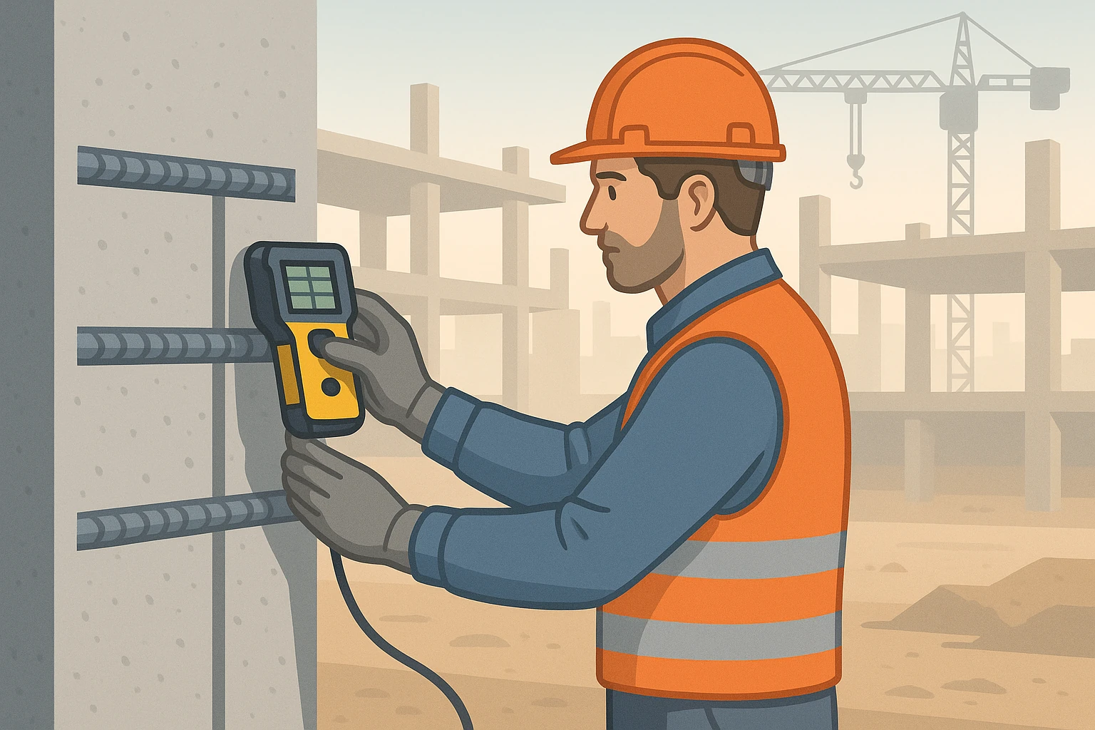 Обследование железобетонных конструкций - практическое применение детекторов арматуры